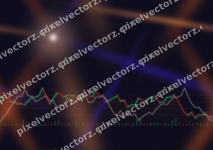 Nahtloser Neon Diagramm Hintergrund in Orange und Blau