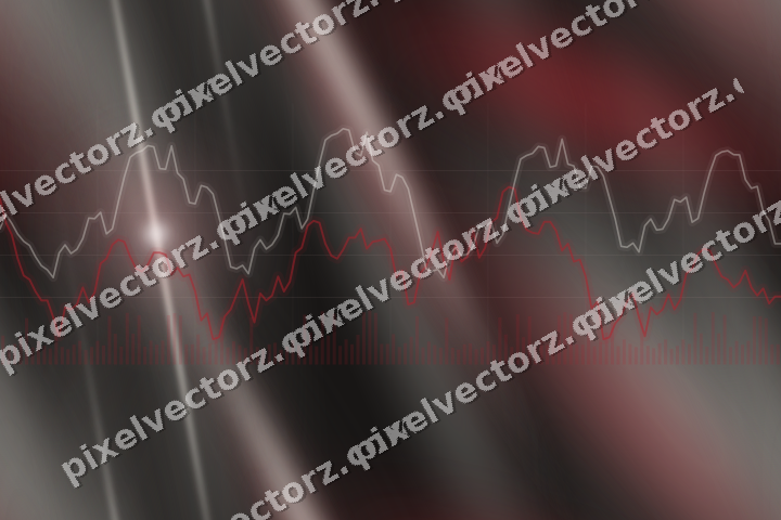 Nahtloser Neon Diagramm Hintergrund in Rot und Blassbernstein