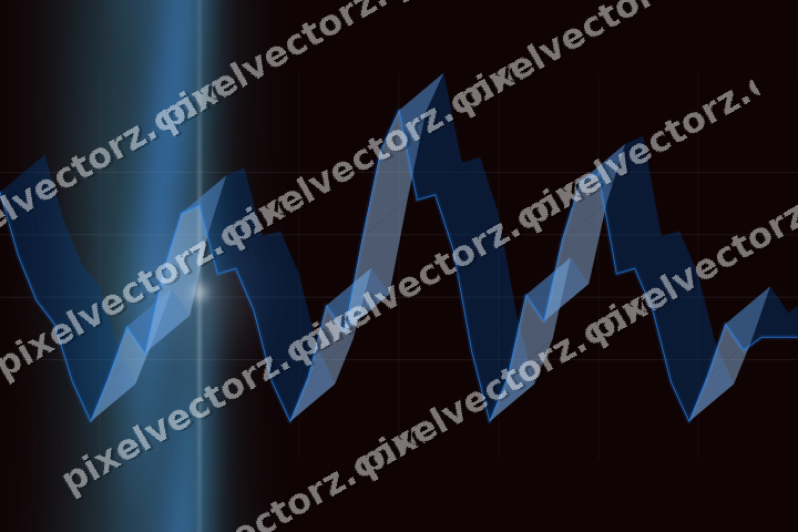 Nahtloser Neon Diagramm Hintergrund in Blau und Rot