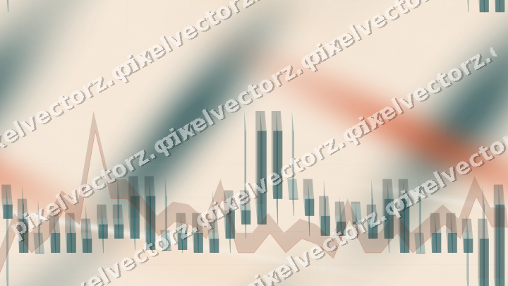 Nahtloser Pastell Diagramm Hintergrund in Dunkelpetrol und Orange