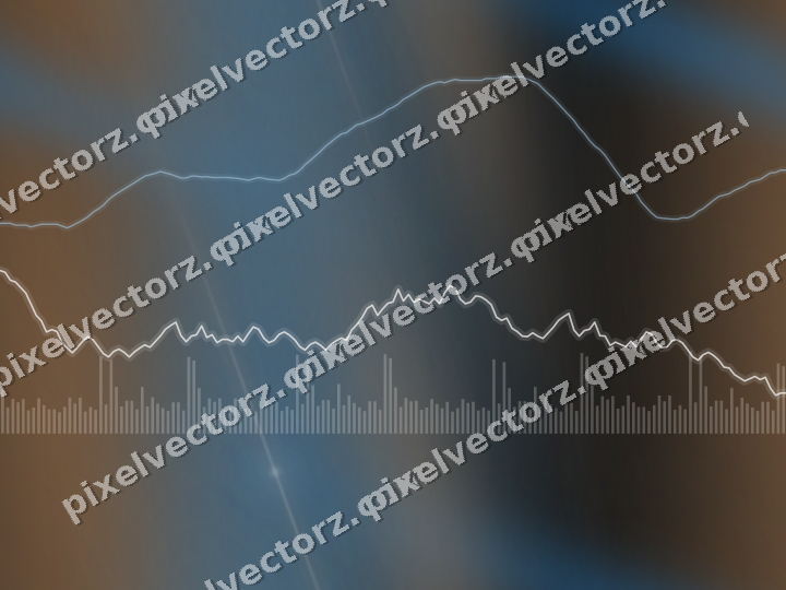 Nahtloser Neon Diagramm Hintergrund in Blau und Orange