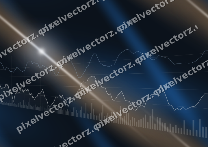 Nahtloser Neon Diagramm Hintergrund in Blau und Orange