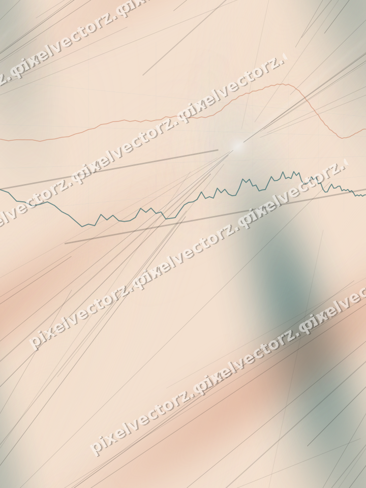 Nahtloser Pastell Diagramm Hintergrund in Dunkelpetrol und Orange