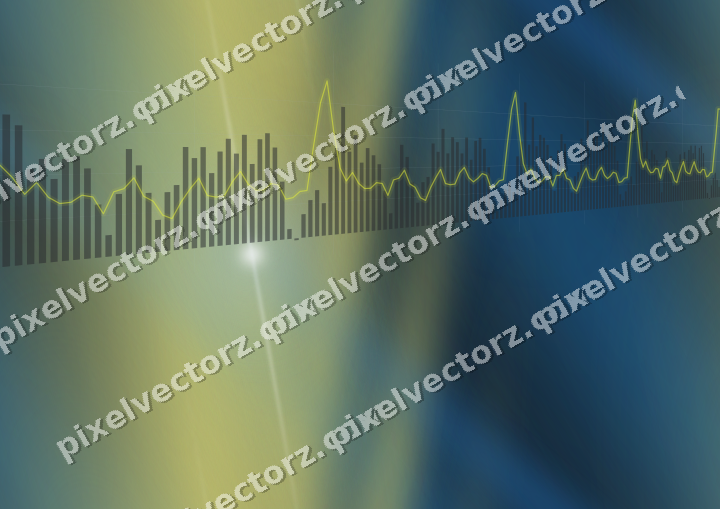 Nahtloser Neon Diagramm Hintergrund in Blau und Gelb