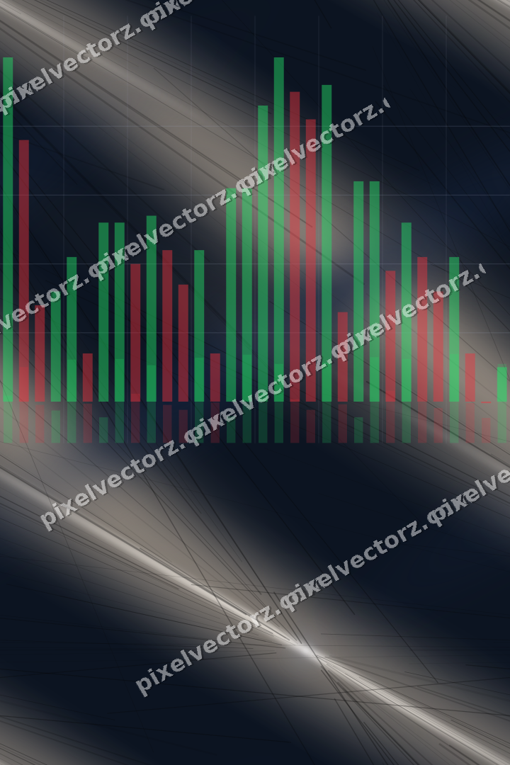 Nahtloser Neon Diagramm Hintergrund in Dunkelblau und Rot