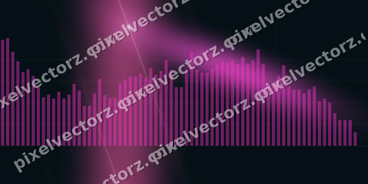 Nahtloser Neon Diagramm Hintergrund in Magenta und Violett