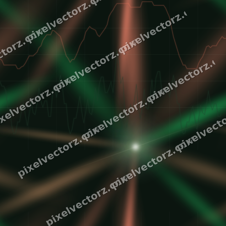 Nahtloser Neon Diagramm Hintergrund in Grün und Rot