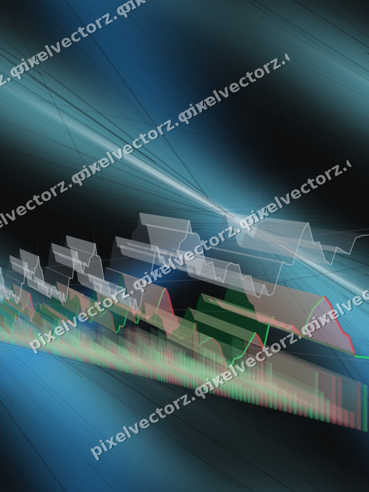 Nahtloser Neon Diagramm Hintergrund in Blau und Petrol
