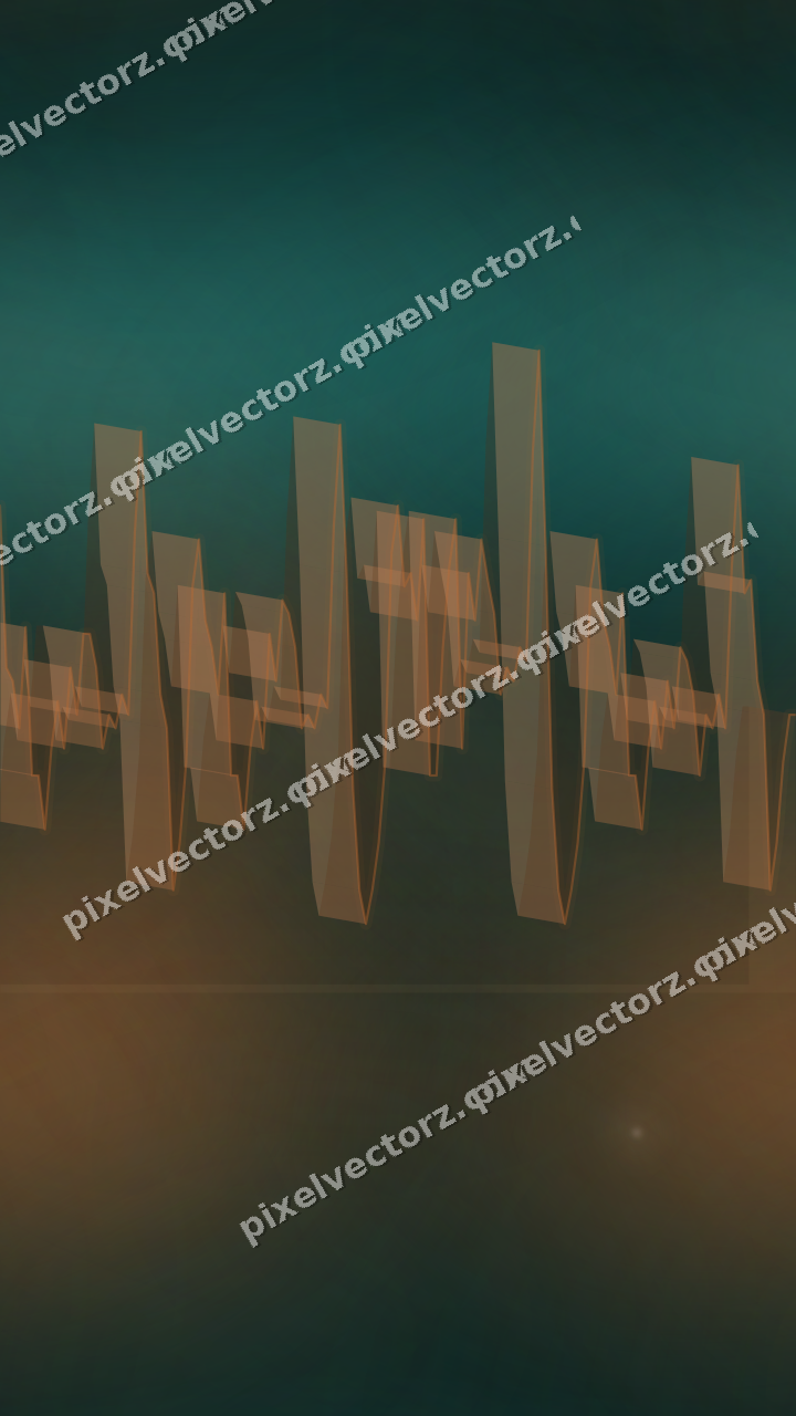 Nahtloser Neon Diagramm Hintergrund in Orange und Petrol