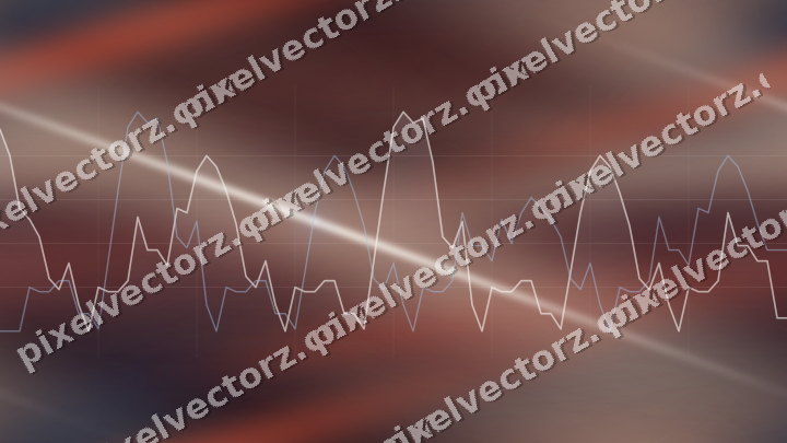 Nahtloser Neon Diagramm Hintergrund in Dunkelblau und Rot