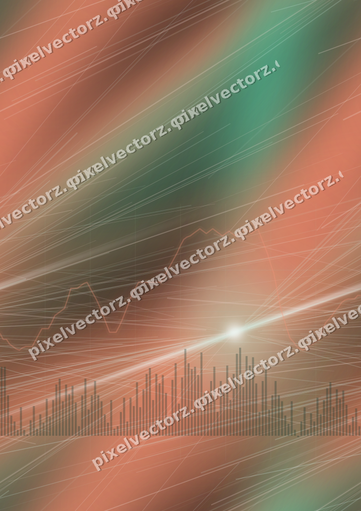 Nahtloser Neon Diagramm Hintergrund in Grün und Orange