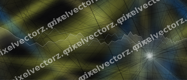Nahtloser Neon Diagramm Hintergrund in Blau und Gelb