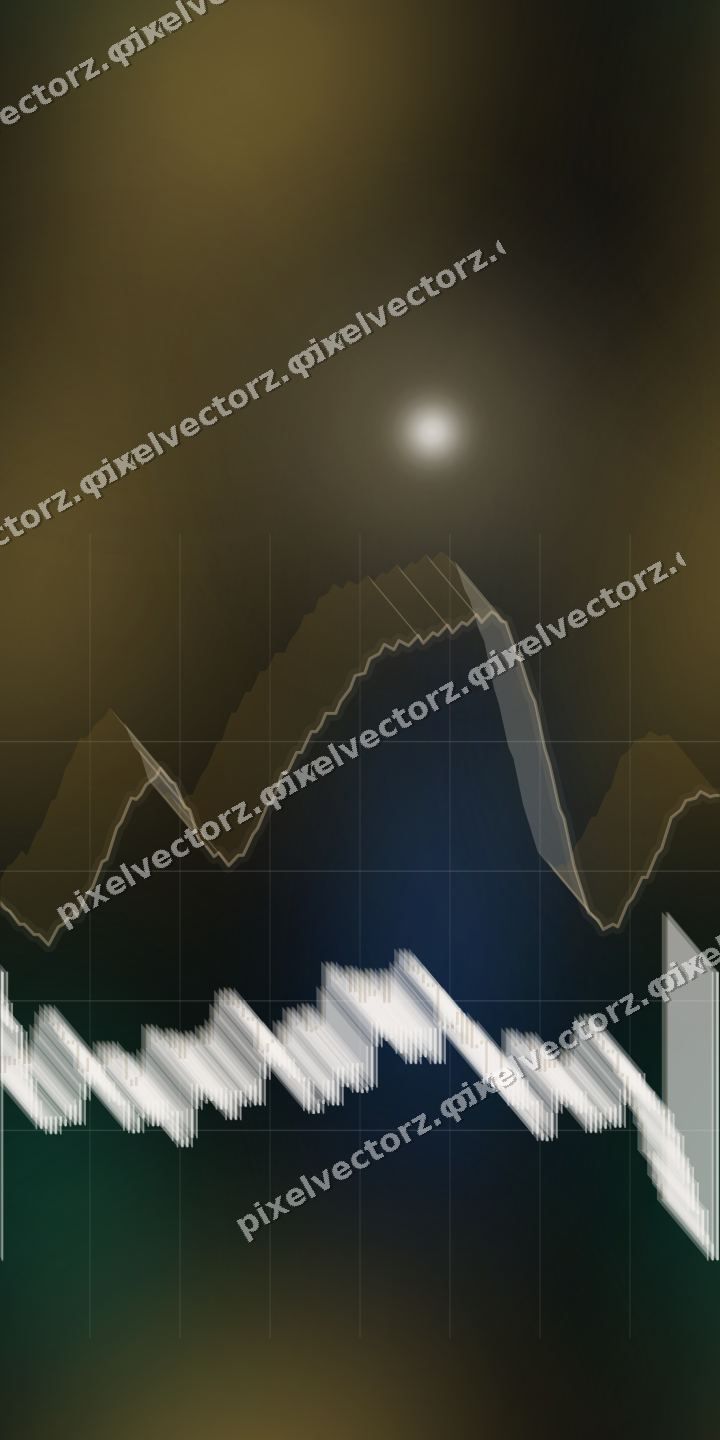 Nahtloser Neon Diagramm Hintergrund in Bernstein und Grün