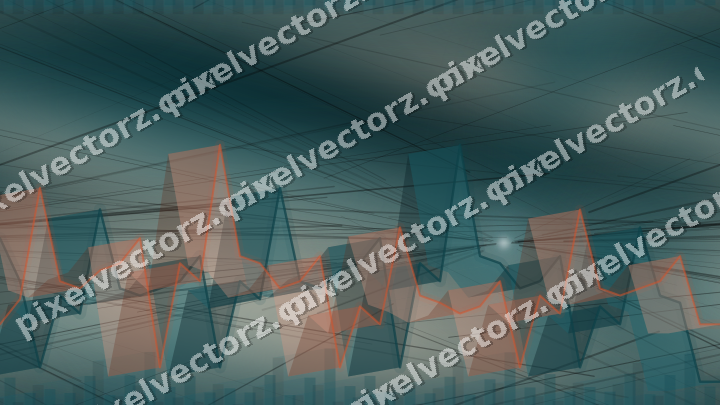 Nahtloser Neon Diagramm Hintergrund in Dunkelpetrol und Orange
