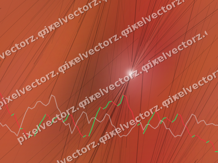 Nahtloser Neon Diagramm Hintergrund in Rot und Bernstein