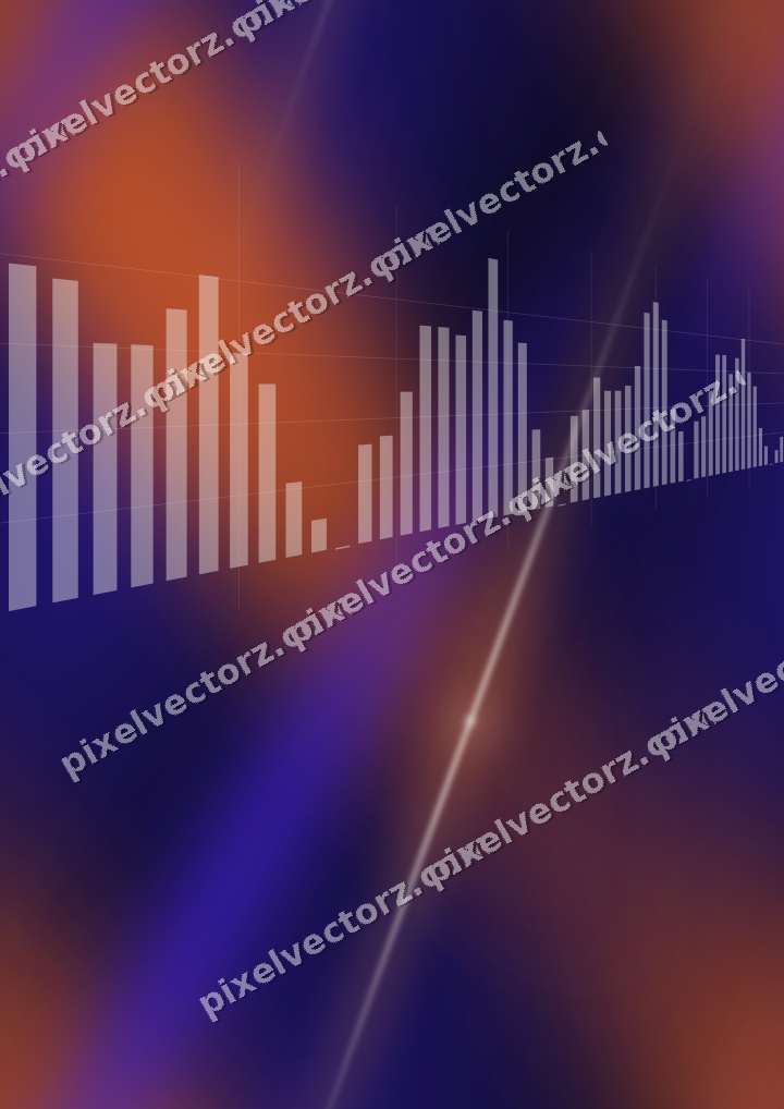 Nahtloser Neon Diagramm Hintergrund in Orange und Blau