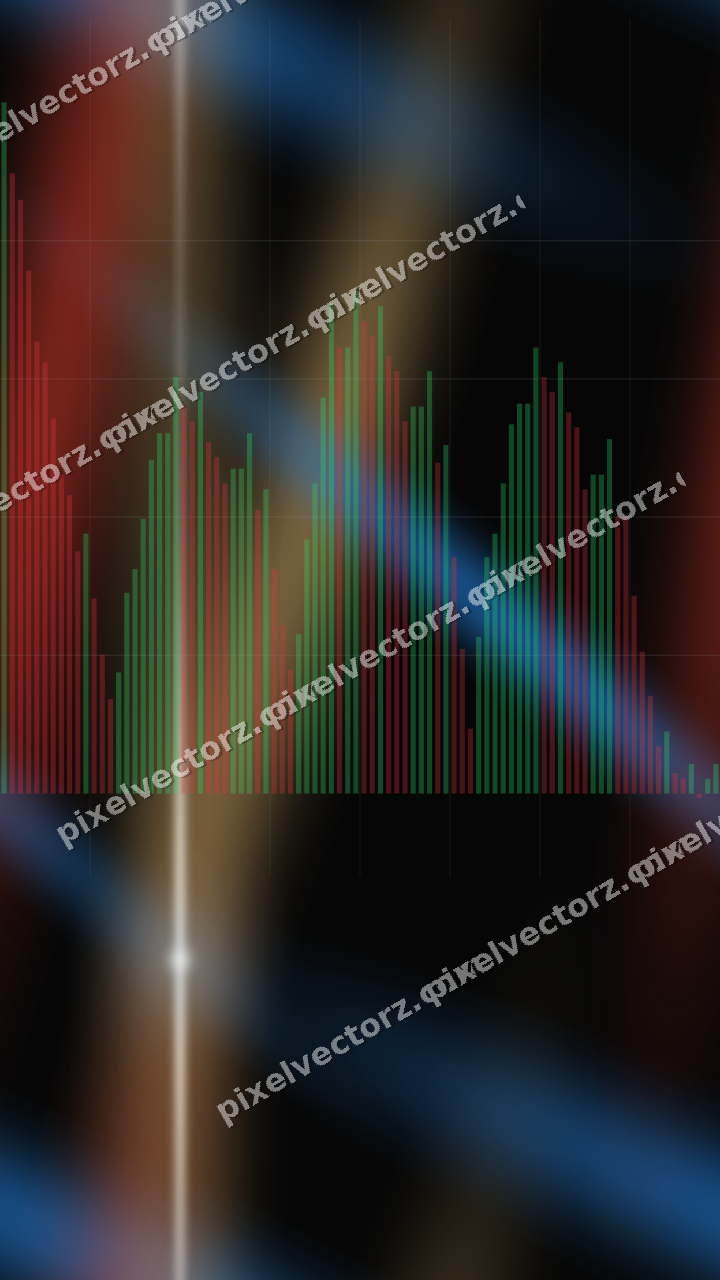 Nahtloser Neon Diagramm Hintergrund in Blau und Rot