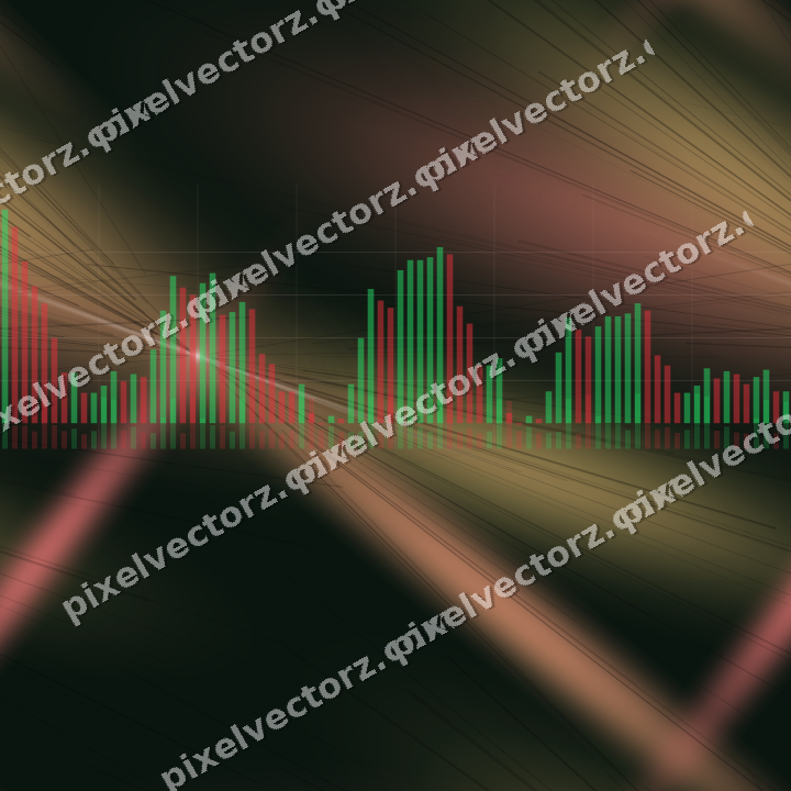 Nahtloser Neon Diagramm Hintergrund in Rot und Grün