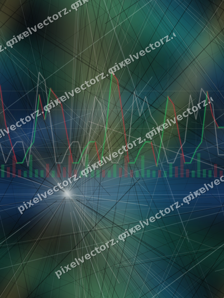 Nahtloser Neon Diagramm Hintergrund in Bernstein und Grün
