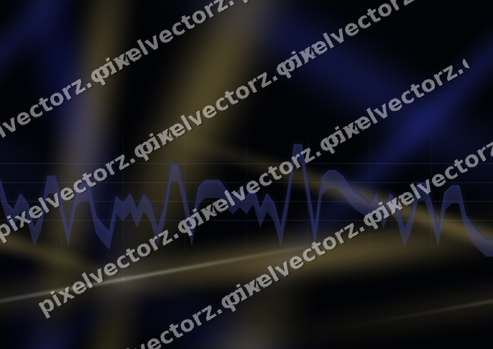 Nahtloser Neon Diagramm Hintergrund in Blau und Bernstein