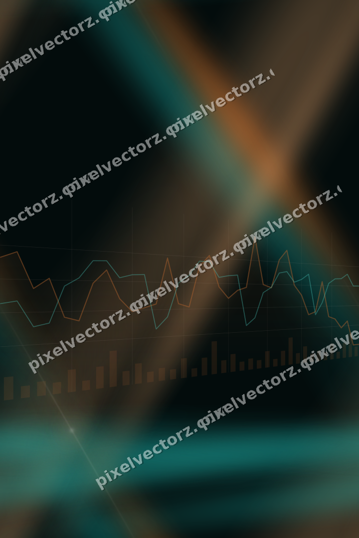 Nahtloser Neon Diagramm Hintergrund in Orange und Petrol