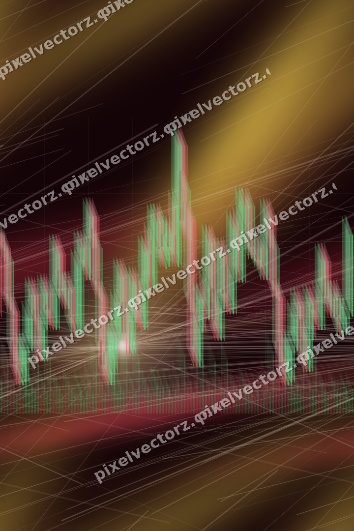 Nahtloser Neon Diagramm Hintergrund in Orange und Bernstein