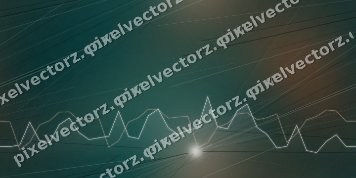 Nahtloser Neon Diagramm Hintergrund in Orange und Petrol