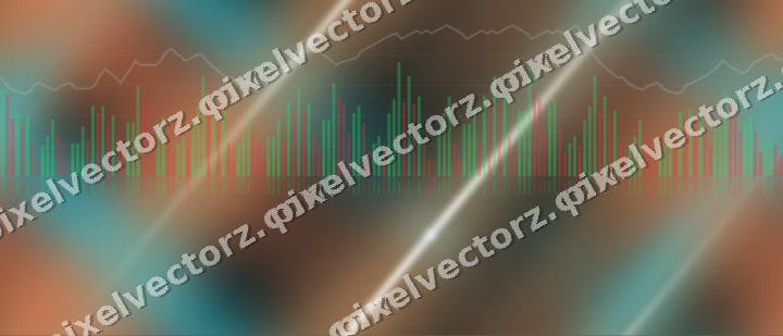 Nahtloser Neon Diagramm Hintergrund in Petrol und Orange