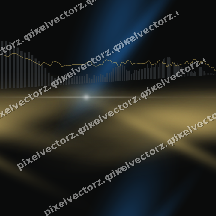 Nahtloser Neon Diagramm Hintergrund in Blau und Bernstein