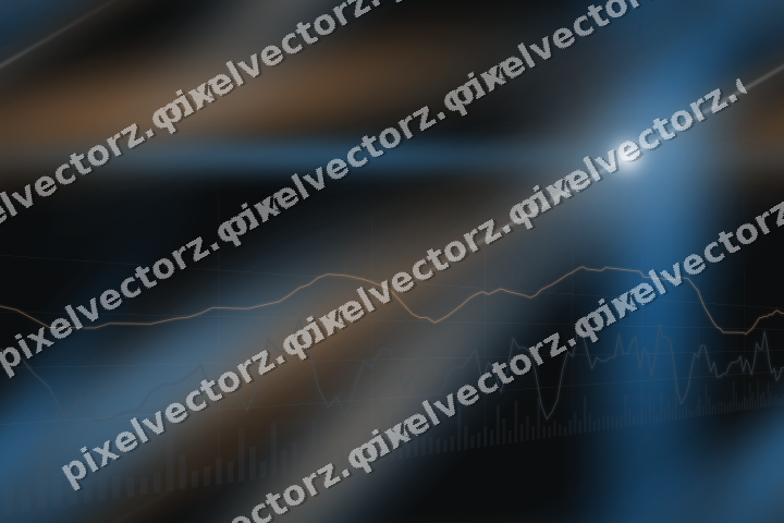 Nahtloser Neon Diagramm Hintergrund in Blau und Orange
