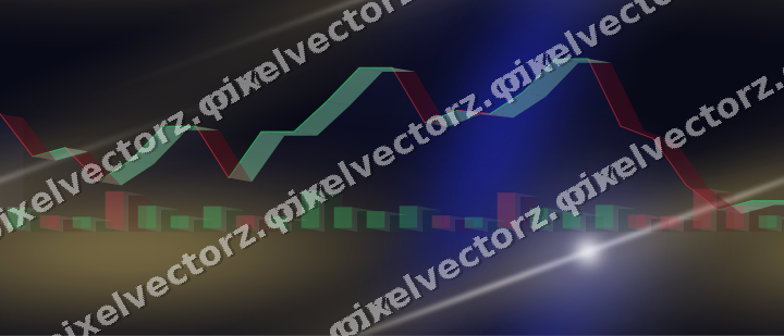 Nahtloser Neon Diagramm Hintergrund in Blau und Bernstein