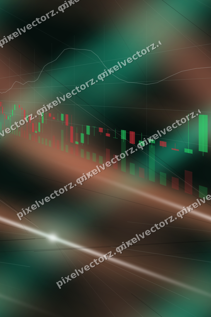 Nahtloser Neon Diagramm Hintergrund in Grün und Orange