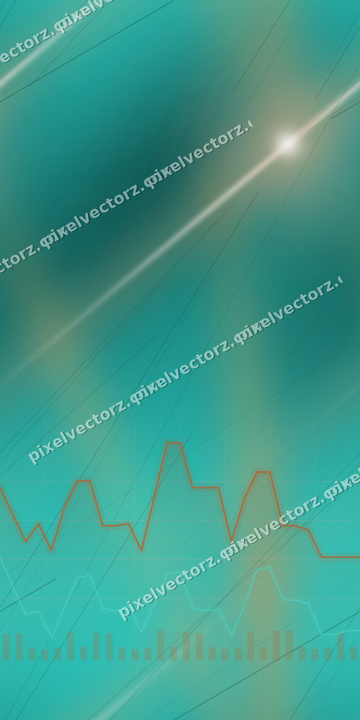 Nahtloser Neon Diagramm Hintergrund in Orange und Petrol