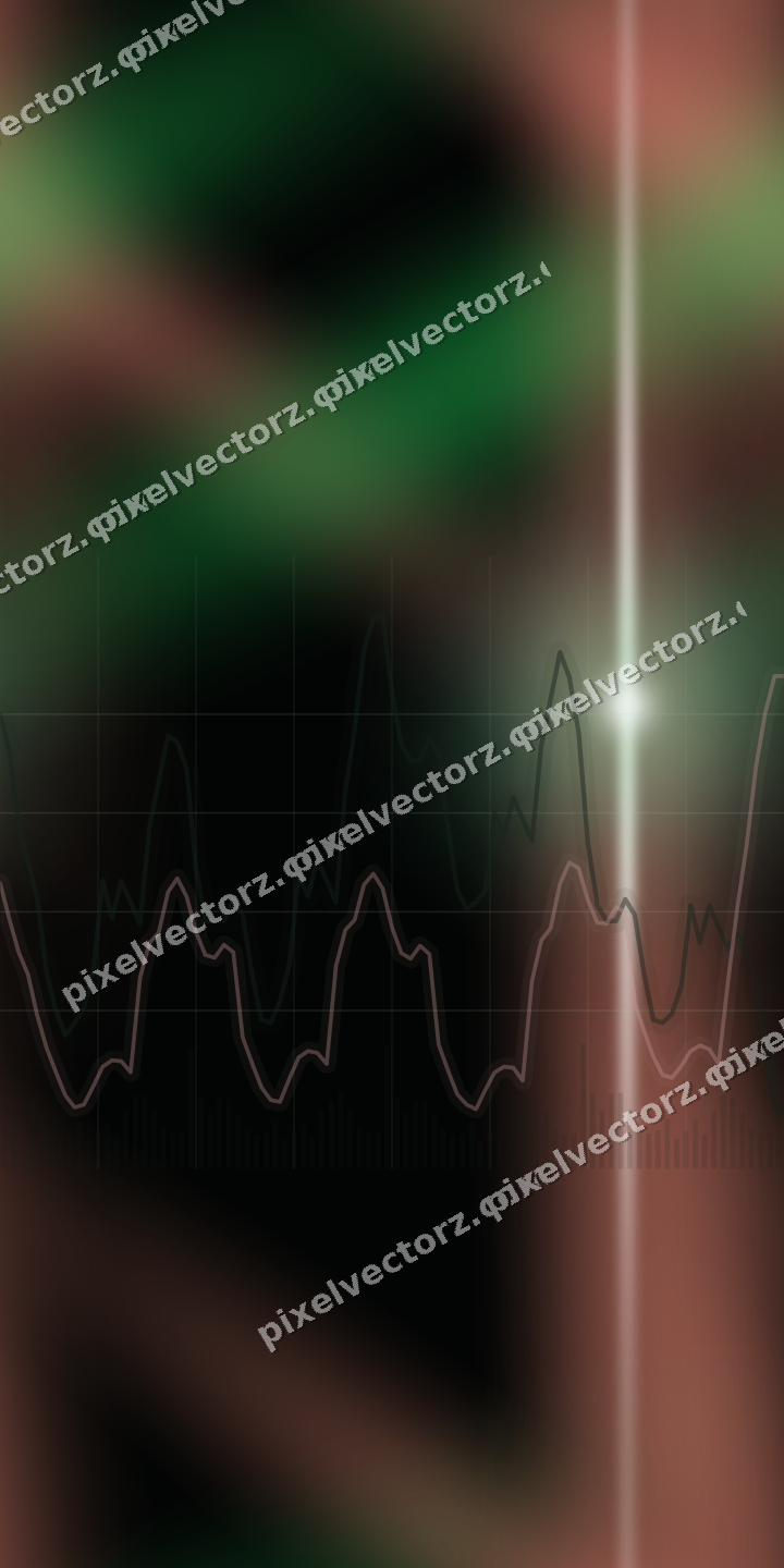 Nahtloser Neon Diagramm Hintergrund in Grün und Rot