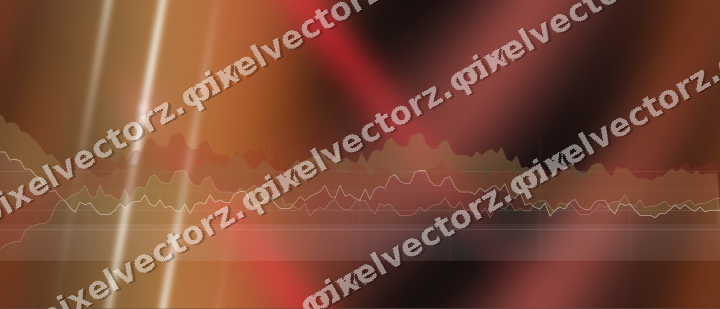 Nahtloser Neon Diagramm Hintergrund in Rot und Bernstein