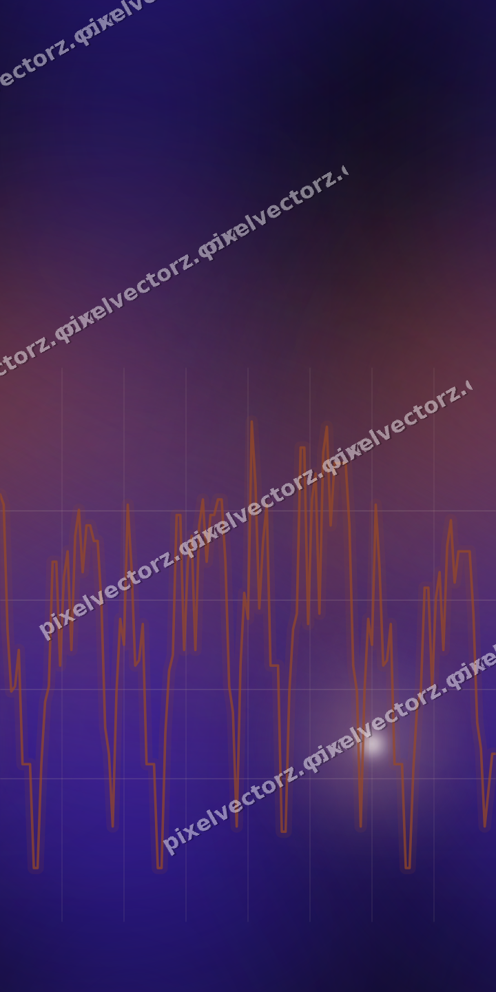 Nahtloser Neon Diagramm Hintergrund in Orange und Blau