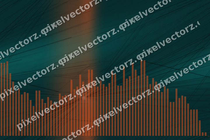 Nahtloser Neon Diagramm Hintergrund in Orange und Petrol