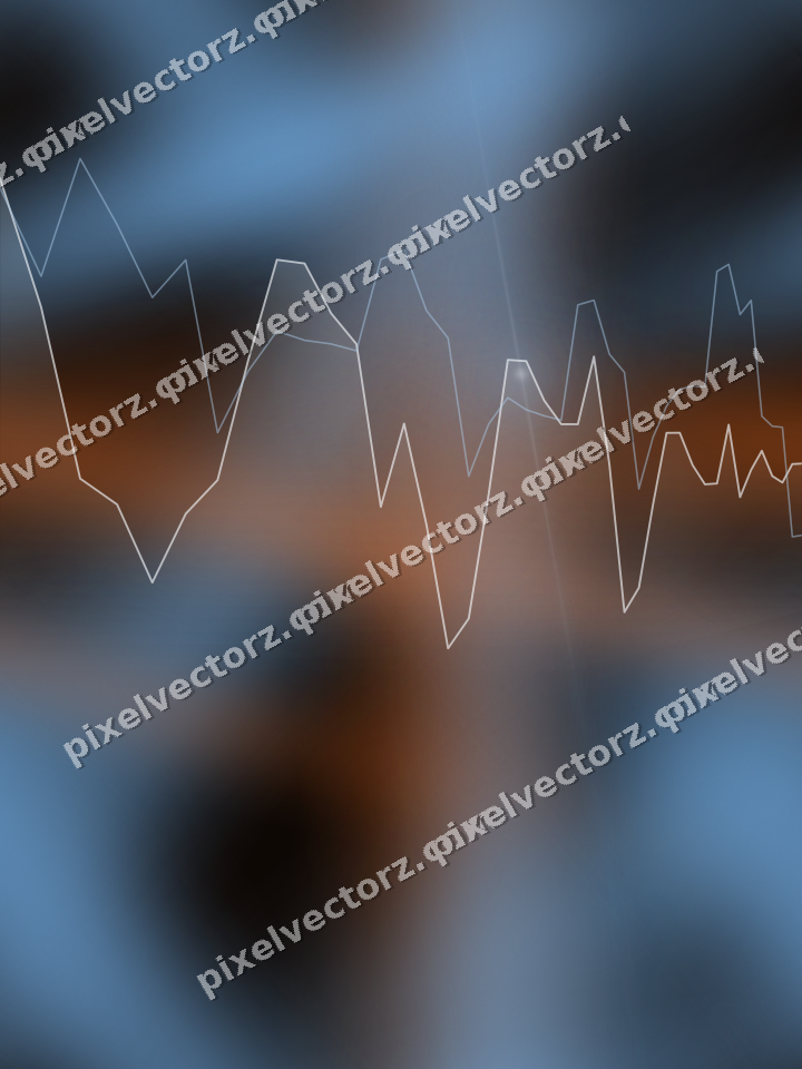 Nahtloser Neon Diagramm Hintergrund in Blau und Orange