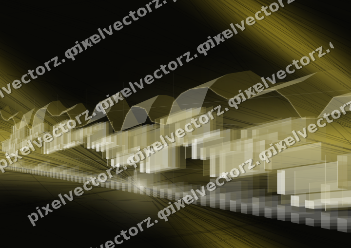 Nahtloser Neon Diagramm Hintergrund in Bernstein und Gelb