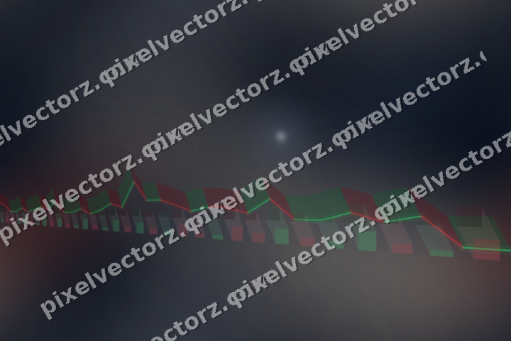Nahtloser Neon Diagramm Hintergrund in Dunkelblau und Rot