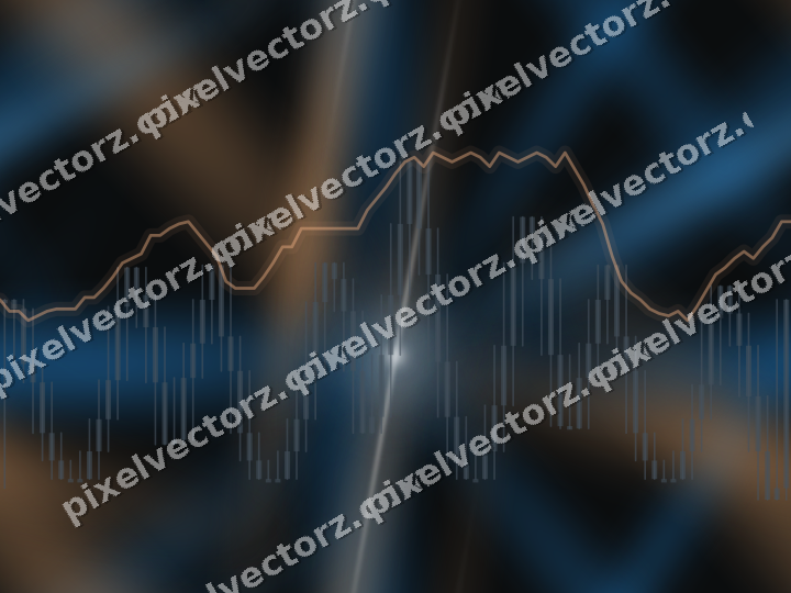 Nahtloser Neon Diagramm Hintergrund in Blau und Orange