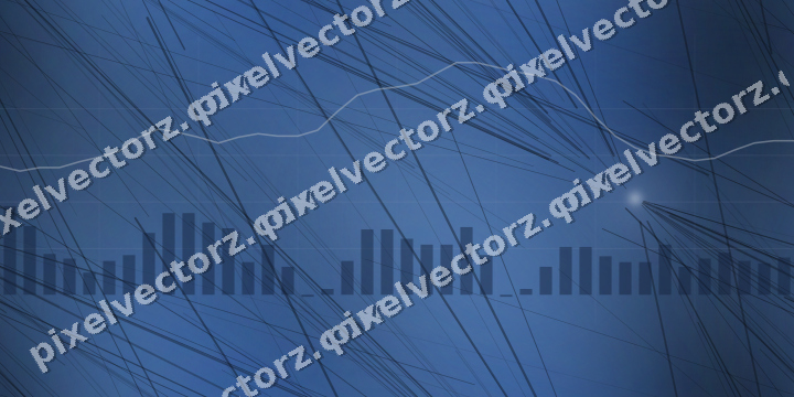 Nahtloser Neon Diagramm Hintergrund in Blau