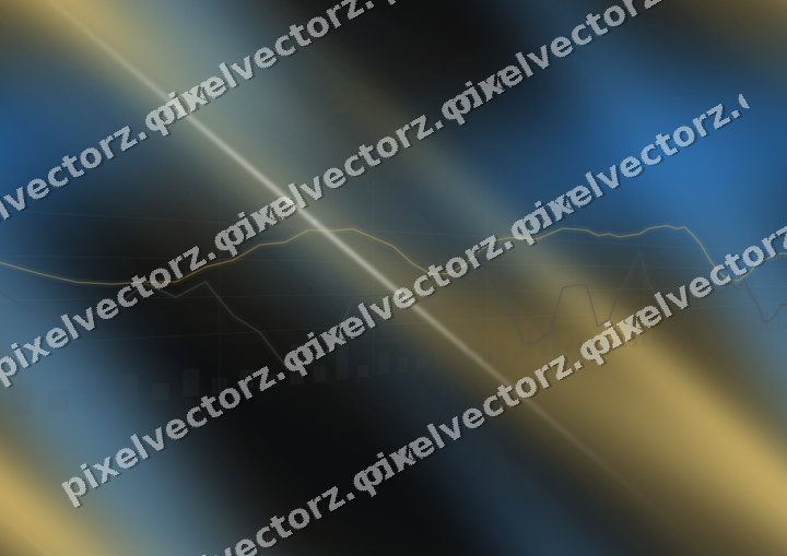 Nahtloser Neon Diagramm Hintergrund in Blau und Bernstein
