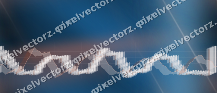 Nahtloser Neon Diagramm Hintergrund in Orange und Türkis