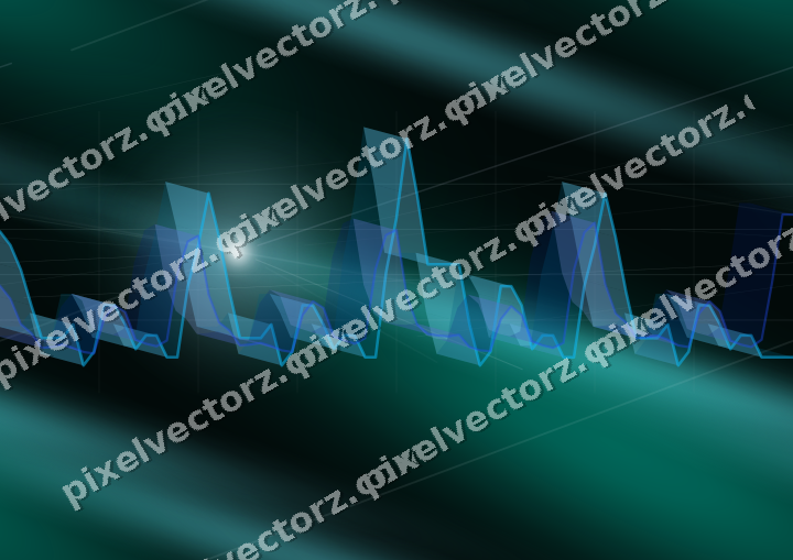 Nahtloser Neon Diagramm Hintergrund in Türkis und Petrol