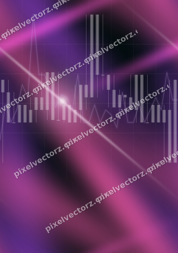 Nahtloser Neon Diagramm Hintergrund in Magenta und Violett