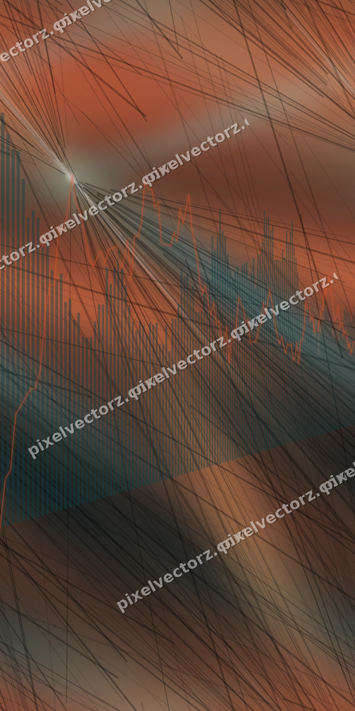 Nahtloser Neon Diagramm Hintergrund in Petrol und Orange