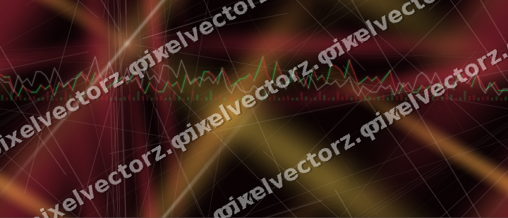Nahtloser Neon Diagramm Hintergrund in Orange und Bernstein