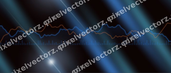Nahtloser Neon Diagramm Hintergrund in Blau und Rot