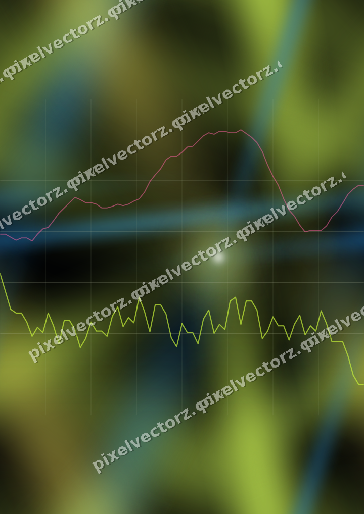 Nahtloser Neon Diagramm Hintergrund in Limette und Bernstein